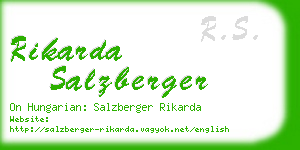 rikarda salzberger business card